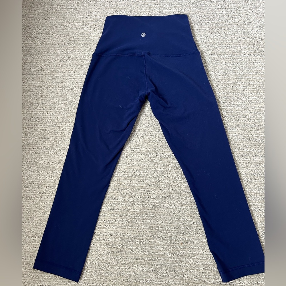 Lululemon Leggings high waist, blue size 4 EUC